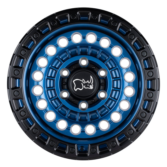 20x9.5 Black Rhino Sentinel Cobalt Blue Black Lip Edge 6x139.7 ET12.00 Wheel