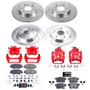PowerStop Z23 Daily Driver Carbon-Fiber Ceramic Pads Drilled & Slotted Rotor & C