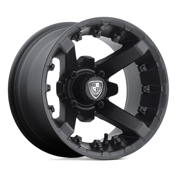 12X7 Fairway Alloys Battle Matte Black Wheel/Rim 4x101.6 ET-47