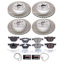PowerStop Semi-Coated Rotor and Low-Dust Ceramic Brake Pad Kit