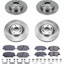 PowerStop OE Stock Replacement Low-Dust Ceramic Brake Pad and Rotor Kit