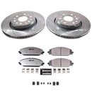 PowerStop Z36 Carbon-Fiber Ceramic Brake Pad with Drilled and Slotted Rotor Kit