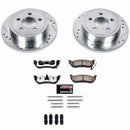 PowerStop Z36 Carbon-Fiber Ceramic Brake Pad with Drilled and Slotted Rotor Kit