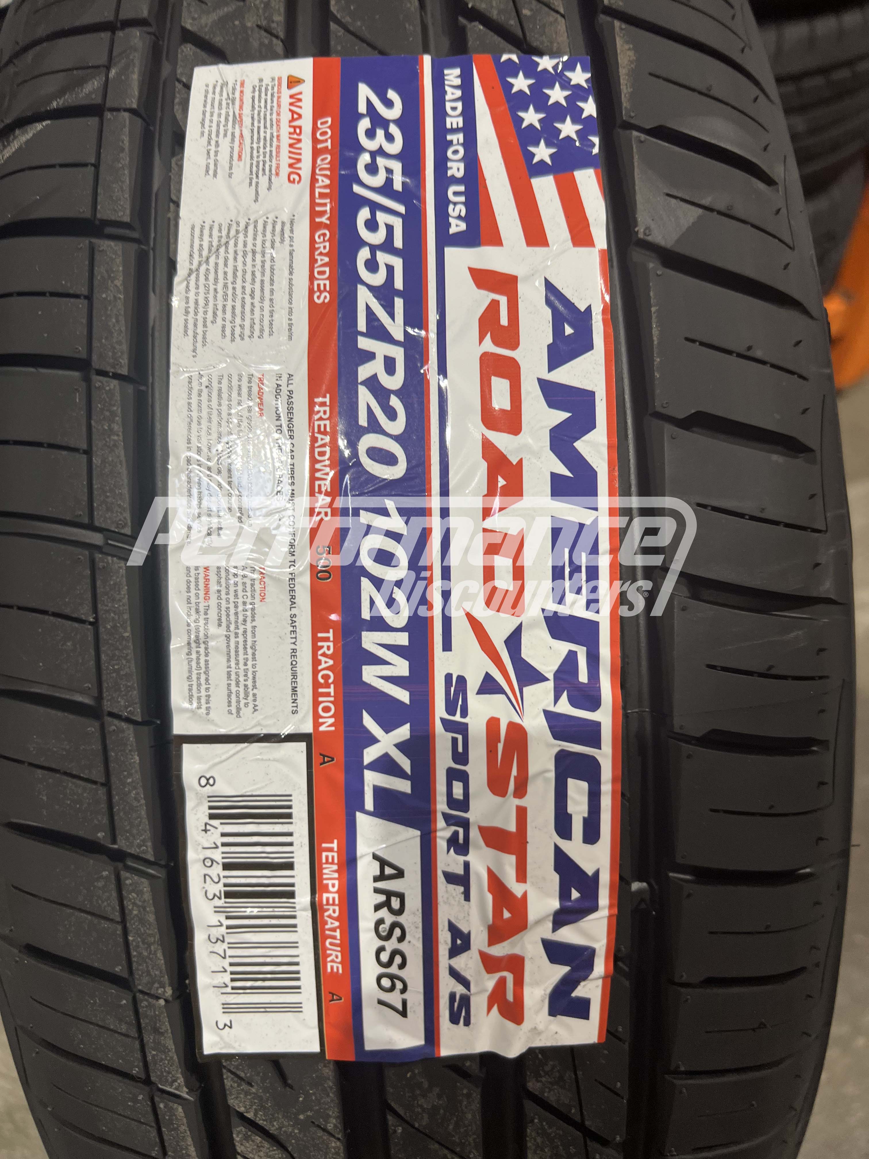 American Roadstar Sport AS Tire(s) 235/55R20 102W SL BSW 235 55 20 2355520