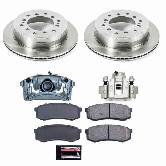 PowerStop OE Stock Replacement Low-Dust Ceramic Brake Pad, Rotor and Caliper Kit