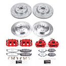 PowerStop Z36 Truck and SUV Ceramic Brake Pad, Drilled & Slotted Rotor, and Cali