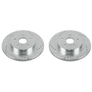 PowerStop Evolution Drilled Slotted Rotors Pair Rear For Subaru Legacy
