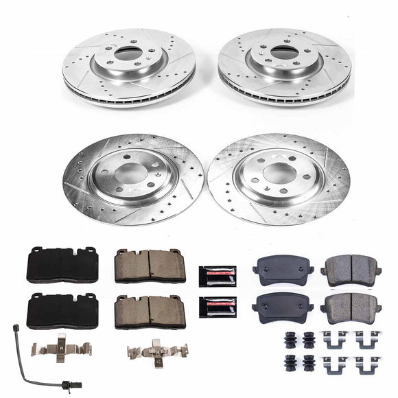 PowerStop Z23 Daily Driver Carbon-Fiber Ceramic Brake Pad and Drilled & Slotted