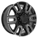 20" Replica CV96B fits GMC Sierra 2500/3500 20x8.5 Black Machined