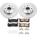 PowerStop Genuine Geomet Coated Rotor and Low-Dust Ceramic Brake Pad Kit