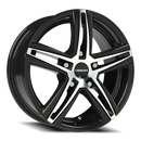 15X6.5 Vision 640 Nitrous Gloss Black Machined Face 5x114.3 5x4.5 ET38