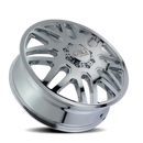 22x8.25 Cali Off-Road Invader Dually Chrome 8x200 ET115 CB142 Wheel Rim