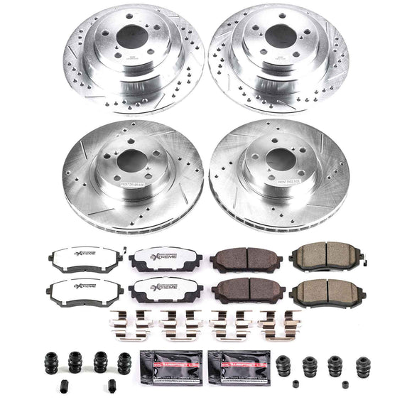 PowerStop Z26 Street Performance Ceramic Brake Pad and Drilled & Slotted Rotor K