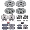 PowerStop OE Stock Replacement Low-Dust Ceramic Brake Pad, Rotor and Caliper Kit
