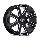 24X10 DUB DC273 Pull Gloss Black Milled 6x135 ET30 Wheel Rim