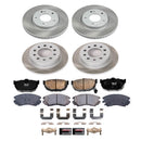 PowerStop Semi-Coated Rotor and Low-Dust Ceramic Brake Pad Kit