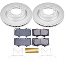 PowerStop Genuine Geomet Coated Rotor and Low-Dust Ceramic Brake Pad Kit