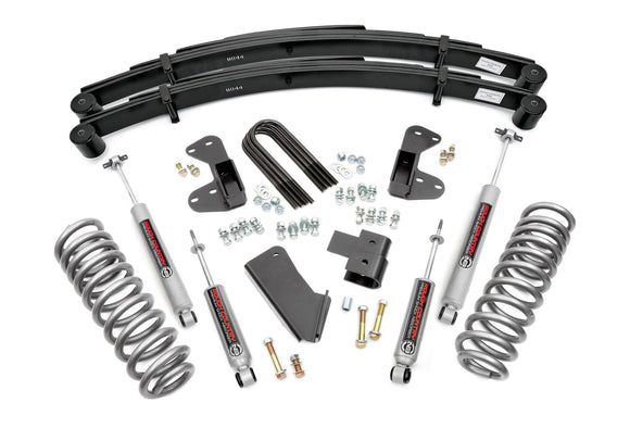 Rough Country 2.5" Lift Kit Rear Springs For Ford F-150 4WD 1980-1996