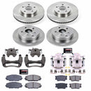 PowerStop OE Stock Replacement Low-Dust Ceramic Brake Pad, Rotor and Caliper Kit