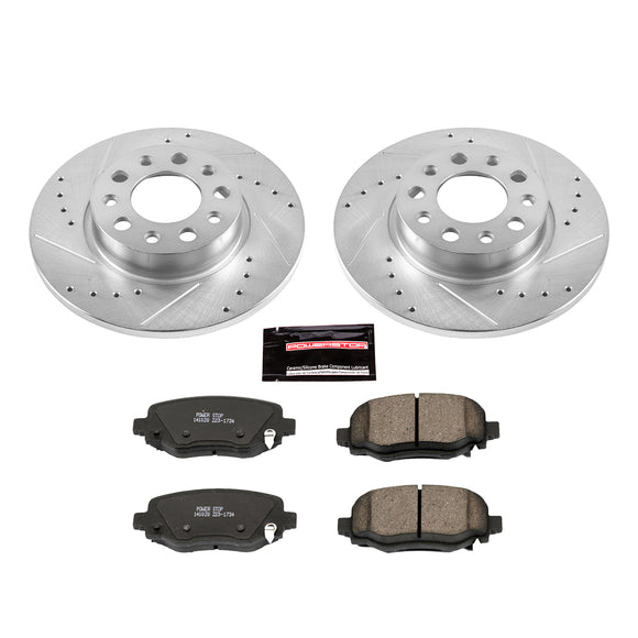 PowerStop Z23 Daily Driver Carbon-Fiber Ceramic Brake Pad and Drilled & Slotted