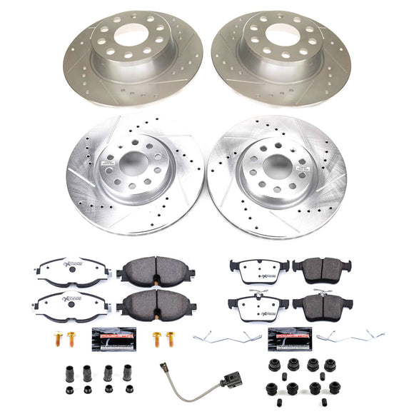 PowerStop Z26 Street Performance Ceramic Brake Pad and Drilled & Slotted Rotor K