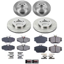 PowerStop OE Stock Replacement Low-Dust Ceramic Brake Pad and Rotor Kit