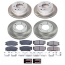 PowerStop Semi-Coated Rotor and Low-Dust Ceramic Brake Pad Kit
