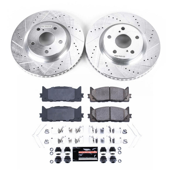 PowerStop Z23 Daily Driver Carbon-Fiber Ceramic Brake Pad and Drilled & Slotted