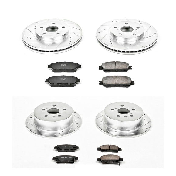 PowerStop Z23 Daily Driver Carbon-Fiber Ceramic Brake Pad and Drilled & Slotted