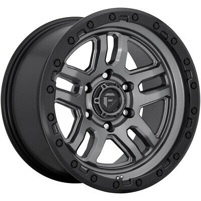 18X9 Fuel D701 AMMO Matte Gun Metal Black Bead Ring 6X135 ET1 wheel/rim