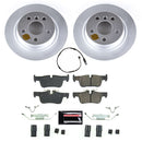 PowerStop Genuine Geomet Coated Rotor and Carbon-Fiber Ceramic Brake Pad Kit