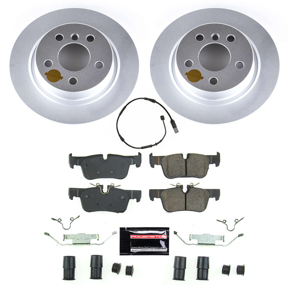 PowerStop Genuine Geomet Coated Rotor and Carbon-Fiber Ceramic Brake Pad Kit