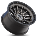 17x9 Lock Off-Road Baja Matte Gray Matte Black 6x139.7 ET-12 Wheel Rim-1