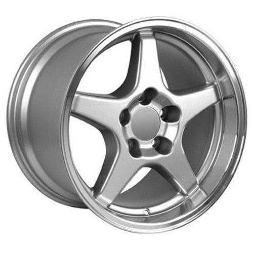 17" Replica Wheel CV01 Fits Chevrolet Corvette - ZR1 Rim 17x11 Silver Wheel