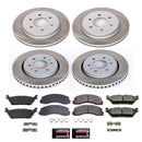 PowerStop Semi-Coated Rotor and Low-Dust Ceramic Brake Pad Kit