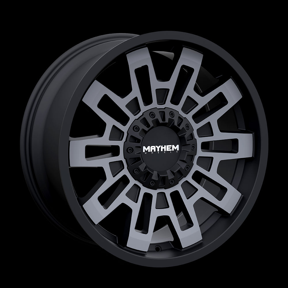 20x10 Mayhem 8113 Cortex Black Machined 6x135 6x139.7 6x5.5 ET-19 Wheel