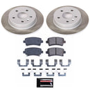 PowerStop Semi-Coated Rotor and Low-Dust Ceramic Brake Pad Kit