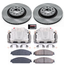 PowerStop OE Stock Replacement Low-Dust Ceramic Brake Pad, Rotor and Caliper Kit