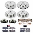 PowerStop OE Stock Replacement Low-Dust Ceramic Brake Pad, Rotor and Caliper Kit