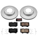 PowerStop Genuine Geomet Coated Rotor and Low-Dust Ceramic Brake Pad Kit