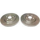 PowerStop Evolution Drilled Slotted Rotors Pair Front For Toyota Corolla