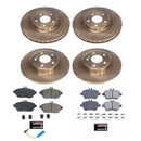 PowerStop OE Stock Replacement Low-Dust Ceramic Brake Pad and Rotor Kit