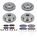 PowerStop OE Stock Replacement Low-Dust Ceramic Brake Pad and Rotor Kit