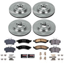 PowerStop OE Stock Replacement Low-Dust Ceramic Brake Pad and Rotor Kit