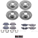 PowerStop OE Stock Replacement Low-Dust Ceramic Brake Pad and Rotor Kit