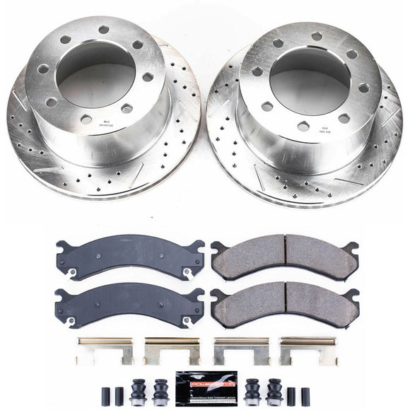 PowerStop Z23 Daily Driver Carbon-Fiber Ceramic Brake Pad and Drilled & Slotted