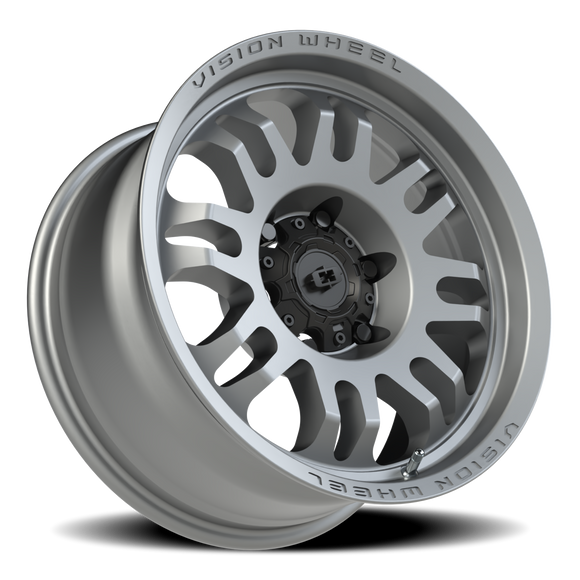 17x8.5 Vision 409 Inferno Satin Grey 6x139.7 6x5.5 ET0 Wheel Rim