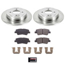 PowerStop OE Stock Replacement Low-Dust Ceramic Brake Pad and Rotor Kit