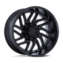 22x12 Fuel Off-Road D864 Hurricane Blackout 6x139.7 ET-44 CB106.1 Wheel Rim