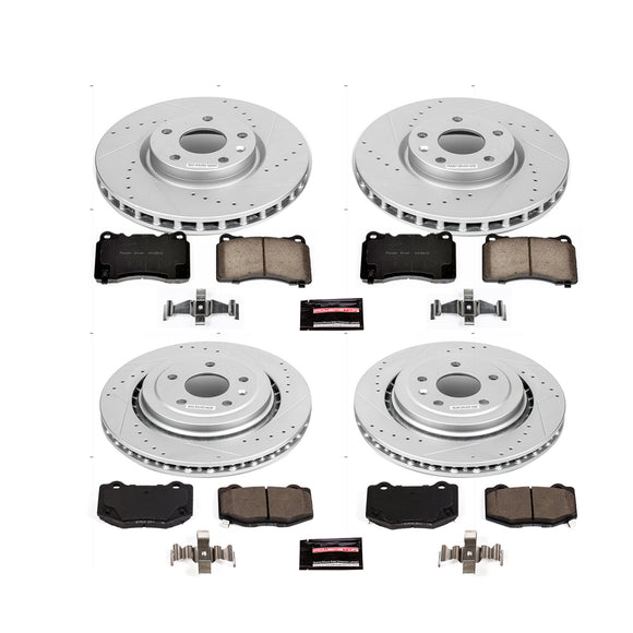 PowerStop Z23 Daily Driver Carbon-Fiber Ceramic Brake Pad and Drilled & Slotted